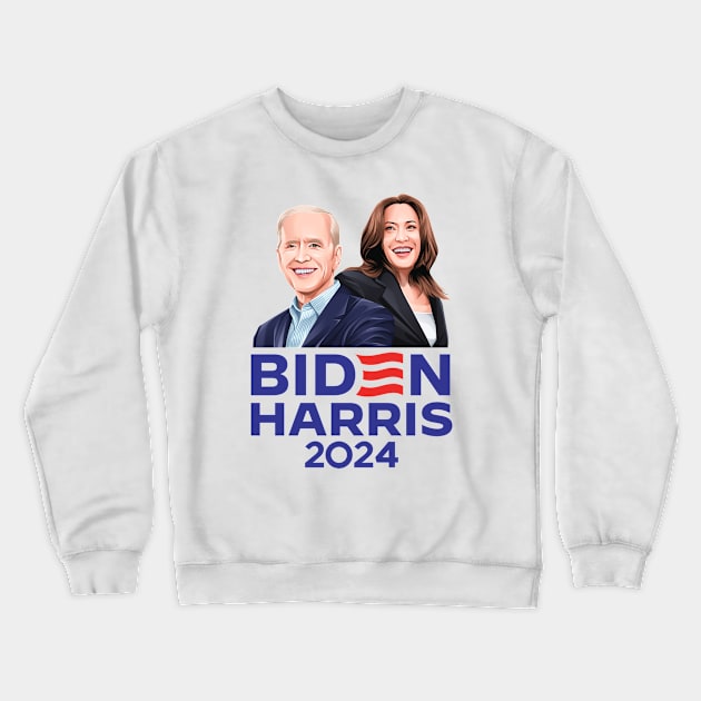 Biden Harris 2024 Crewneck Sweatshirt by idjie